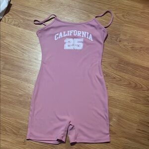 Chic Pink Sleeveless Romper